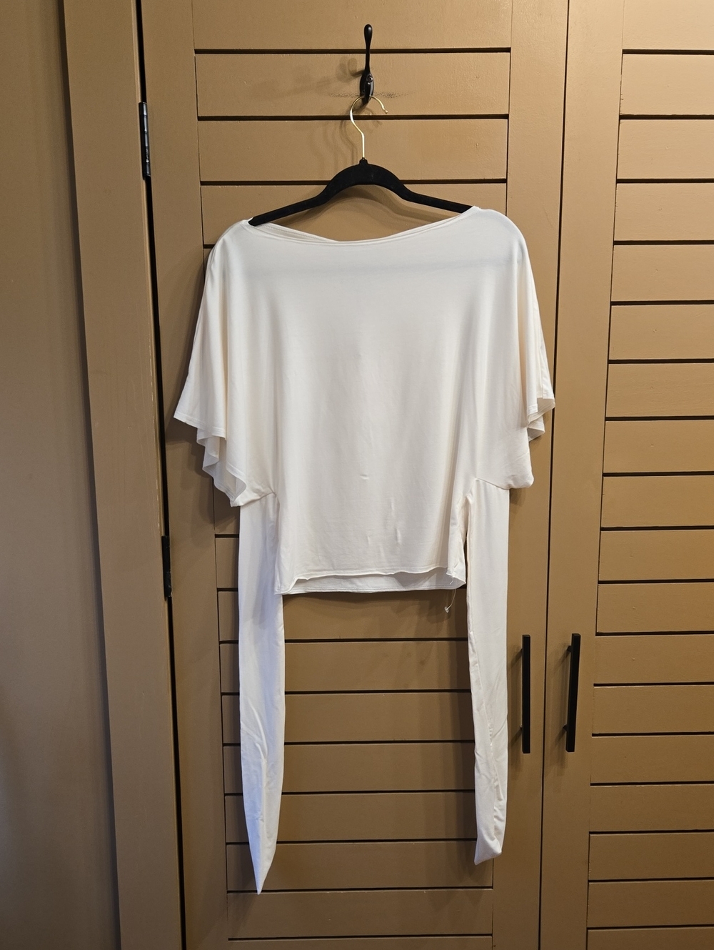 Reformation Avery Knit Flutter Sleeve Top Size Medium - Picture 4 of 9